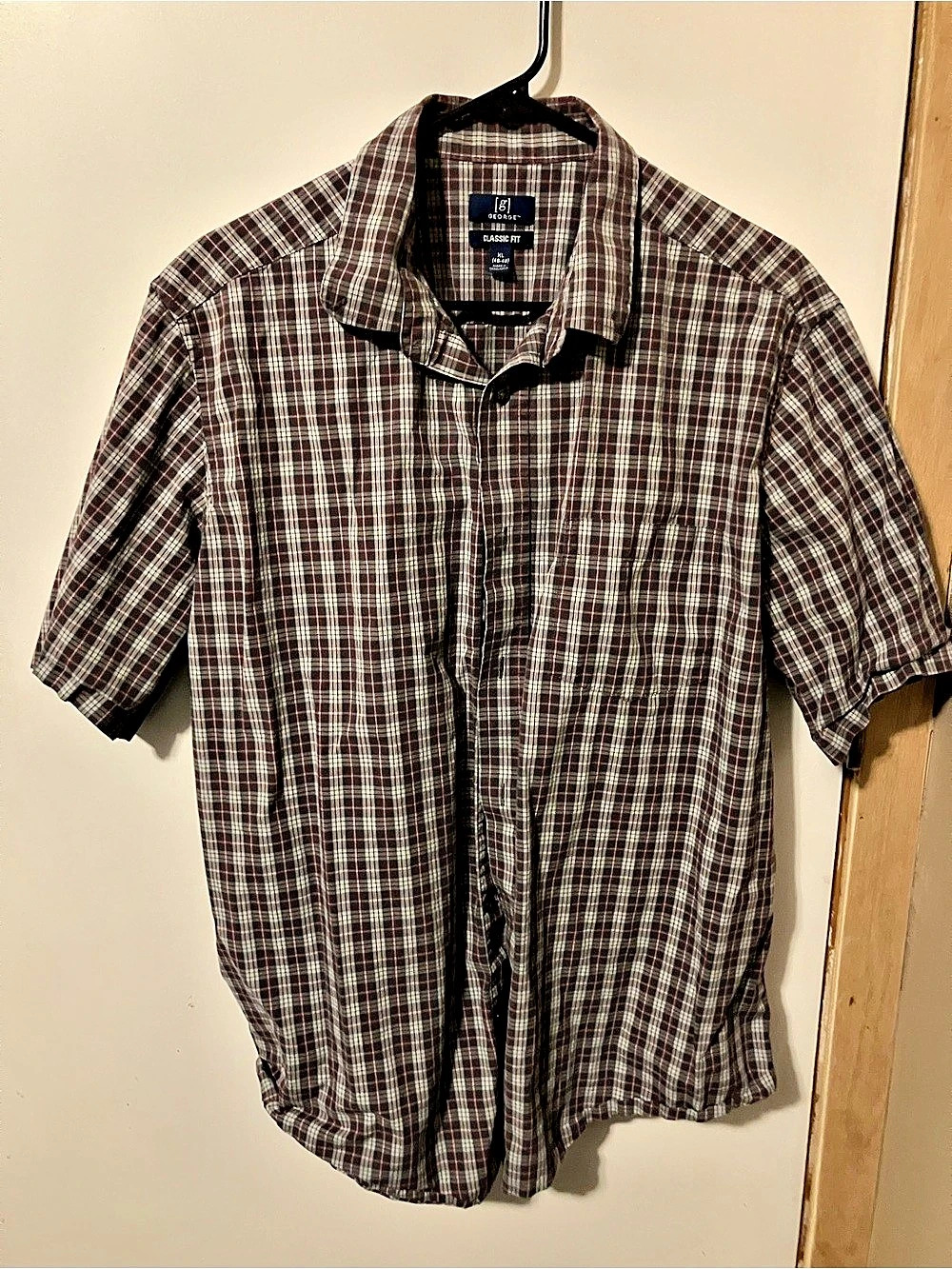 J. Crew Plaid Short Sleeve Shirt Size Medium Like New